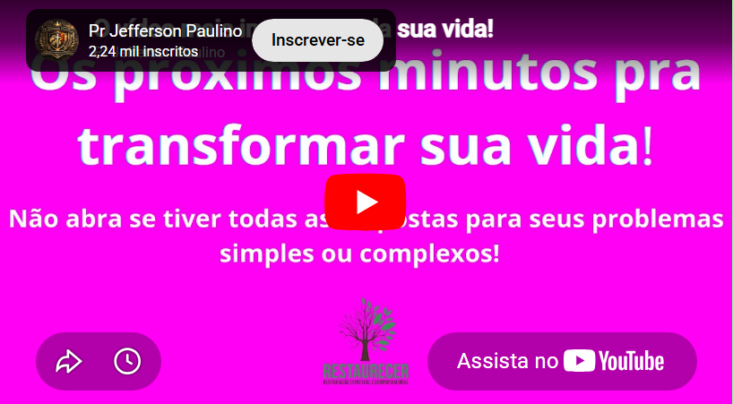 Apresentação do Seminário Restaurecer